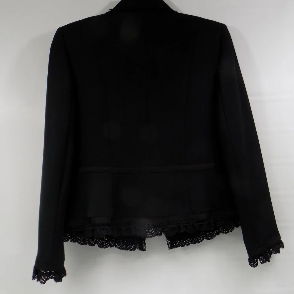 Nipon Boutique "Garden Oasis" 2-Piece Business Suit Black Size 8 NWT - Picture 6 of 16